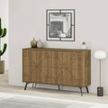 Intemporel, meuble de rangement gris en bois 123 x 35 x 77 cm