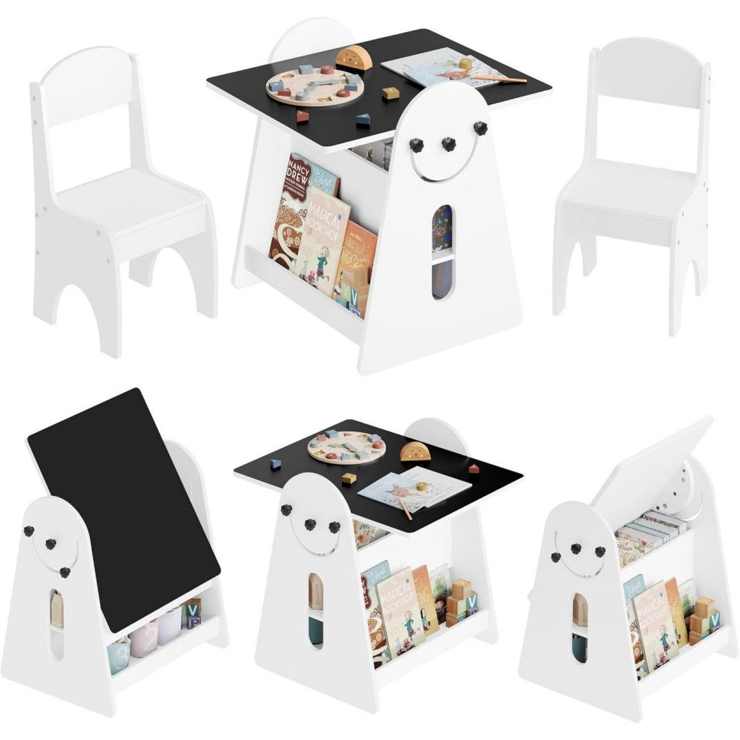 Ensemble repas gris clair