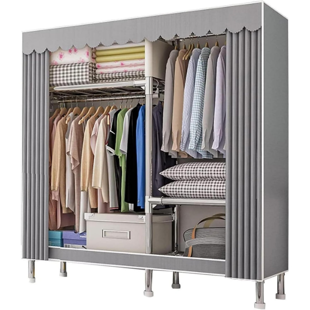 Armoire en acier teinte gris