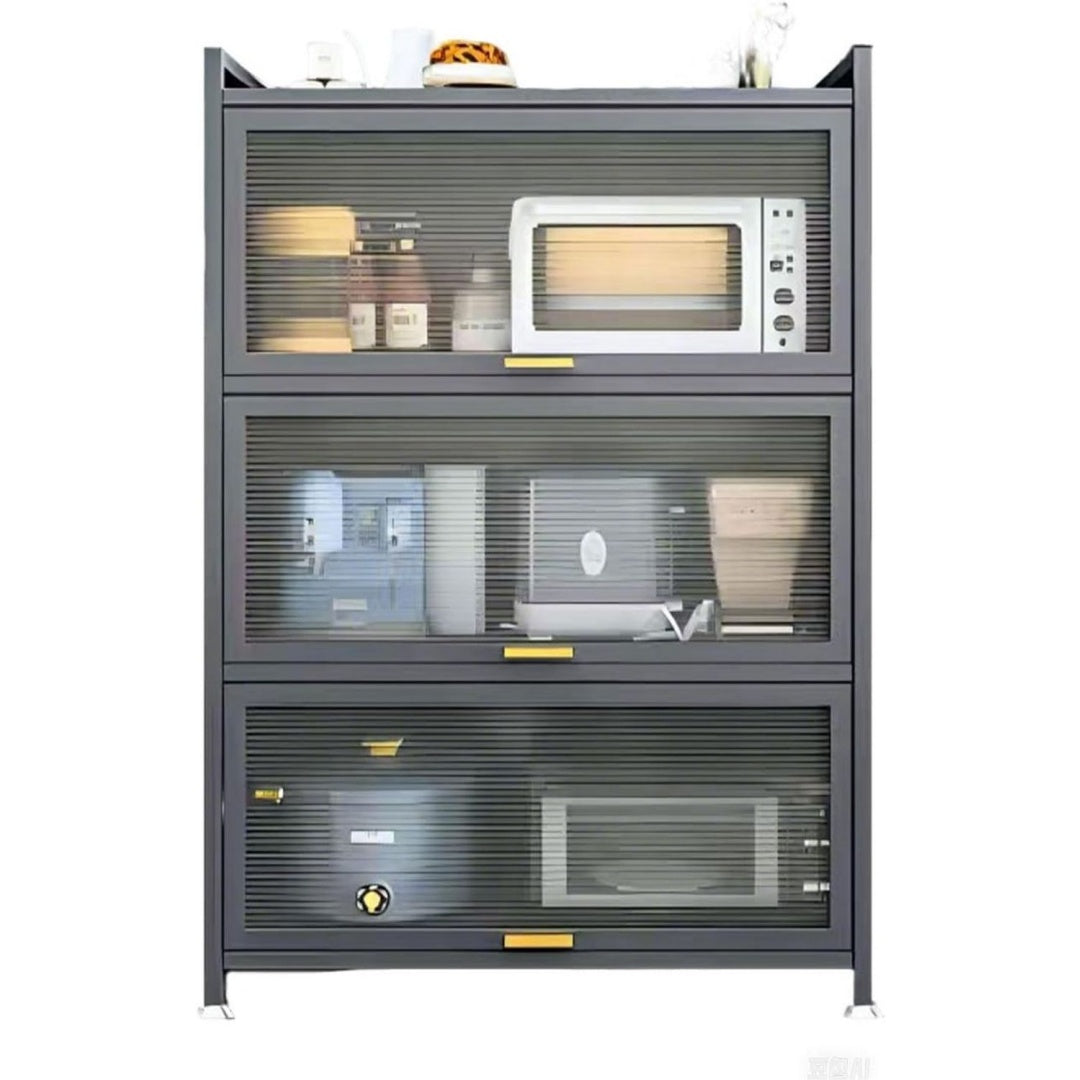 Buffet piece maitresse gris fonce
