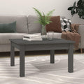 Table basse gris minimaliste pin 55 x 55 x 30 cm