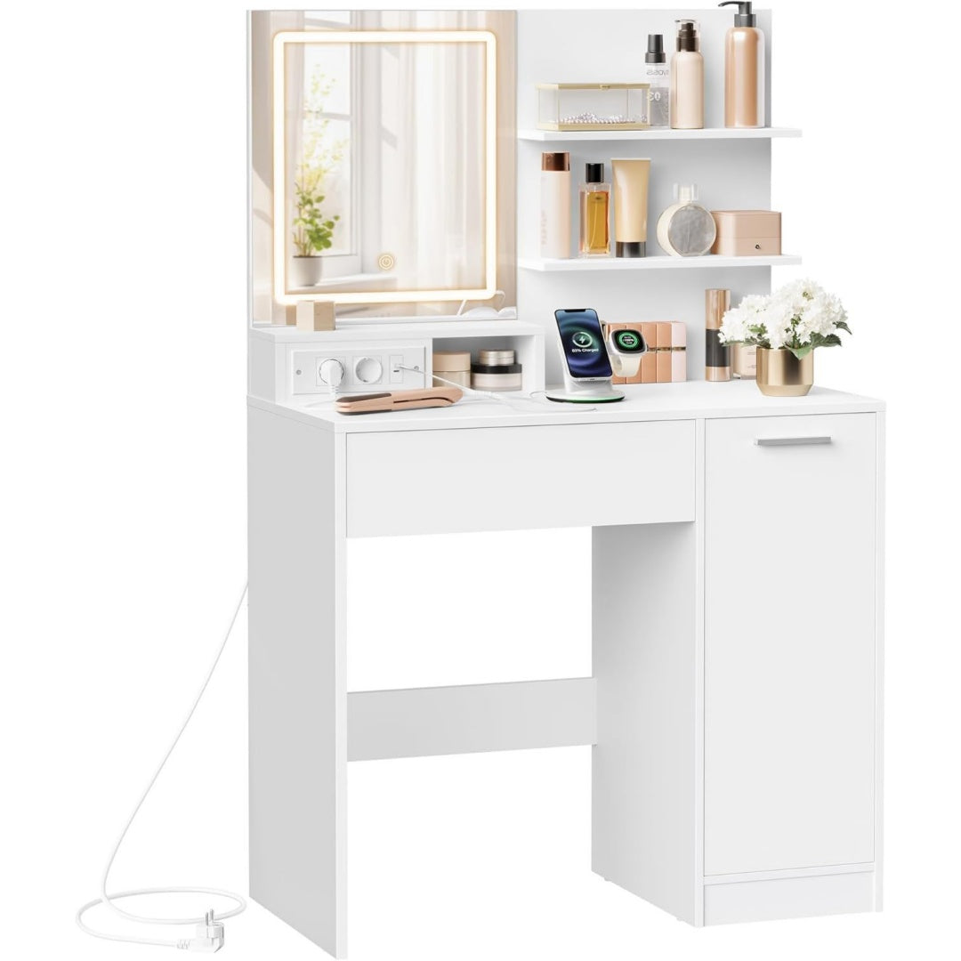 Vanite pour chambre gris clair minimaliste