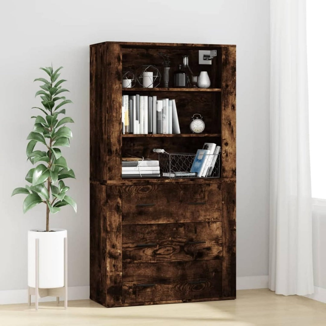 Grise enfilade, 97 x 35 x 20 cm