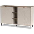 Coffre a tiroirs finition metal Grise ideal entree