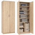 Armoire de rangement beige - moderne 2 portes 180 x 74 x 35 cm
