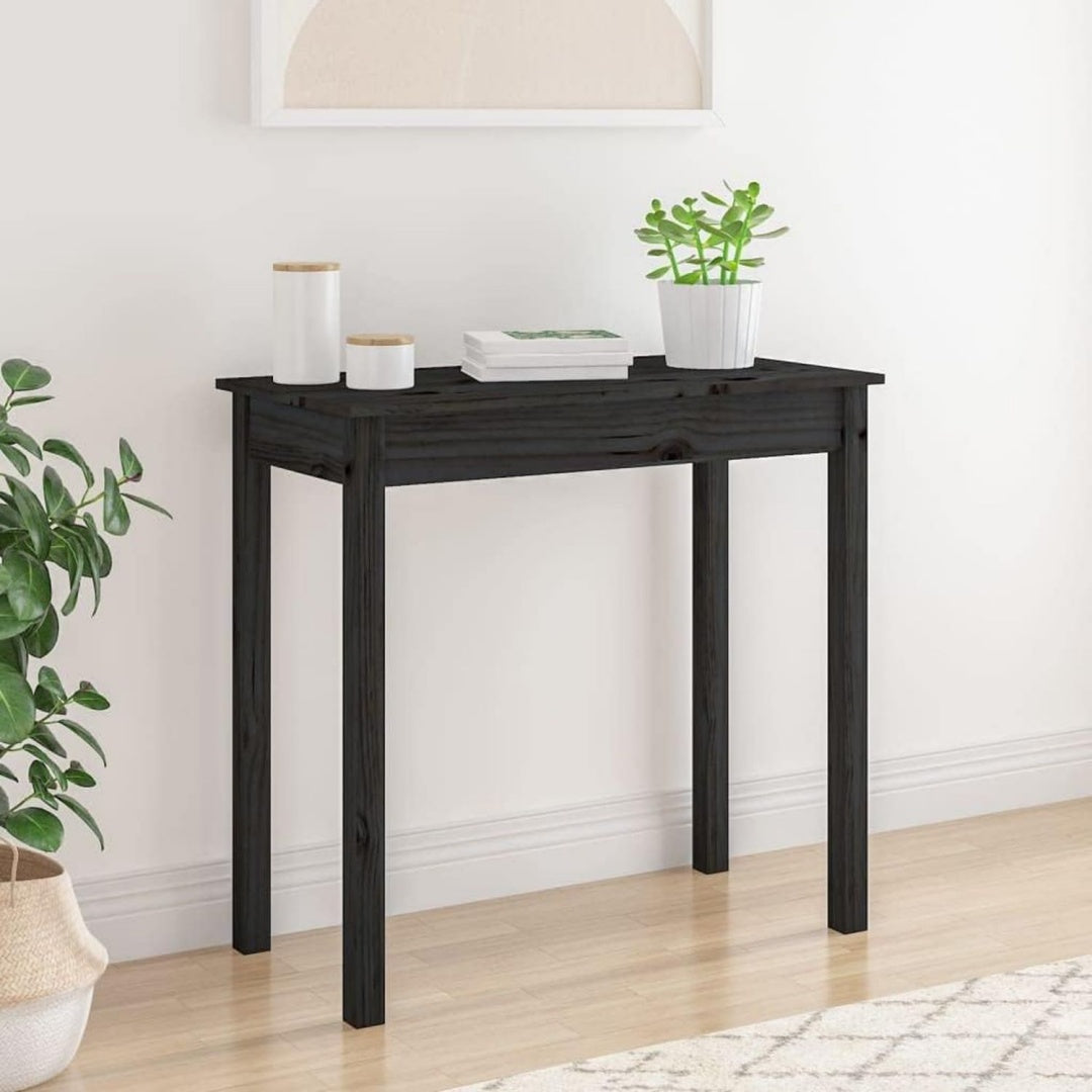Console gris clair finition soignee 80 x 40 x 75 cm
