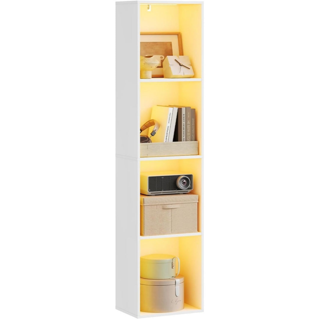 etagere bibliotheque creme hauteur reglable, 29 x 40 x 170 cm