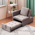 Design moderne fauteuil gris clair rembourre en tissu