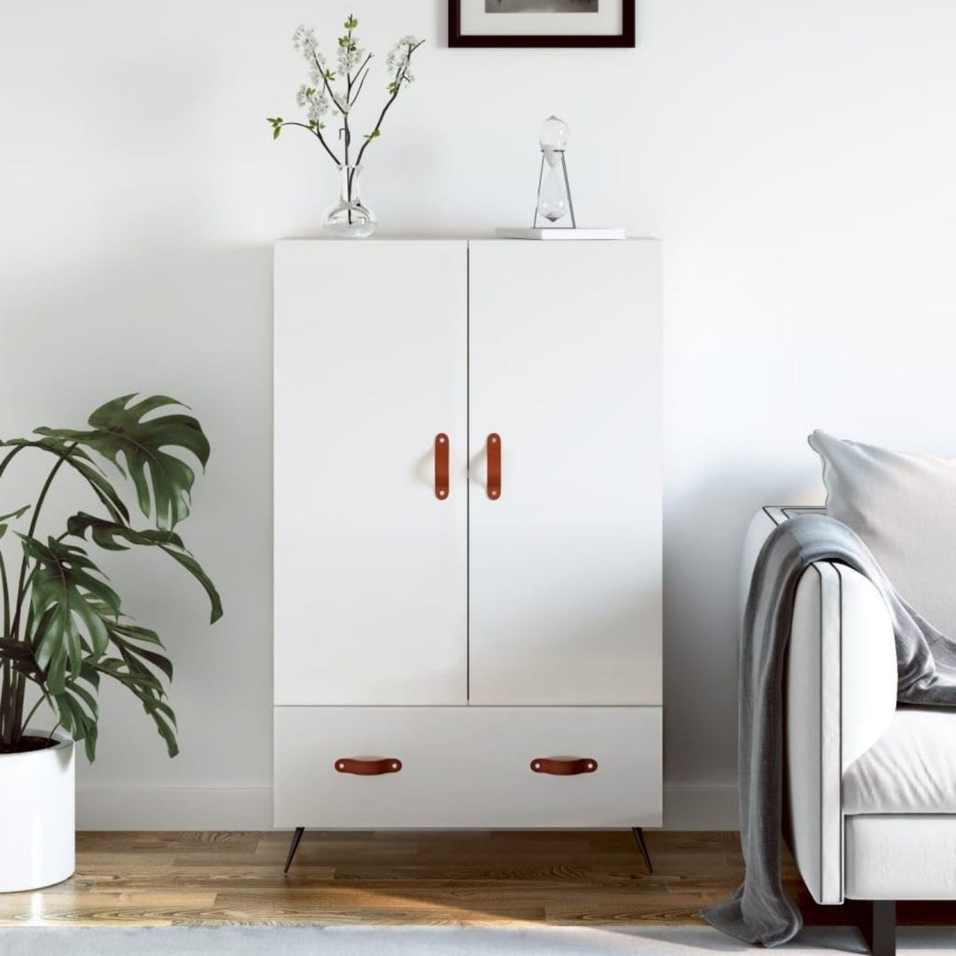 Buffet gris clair en metal
