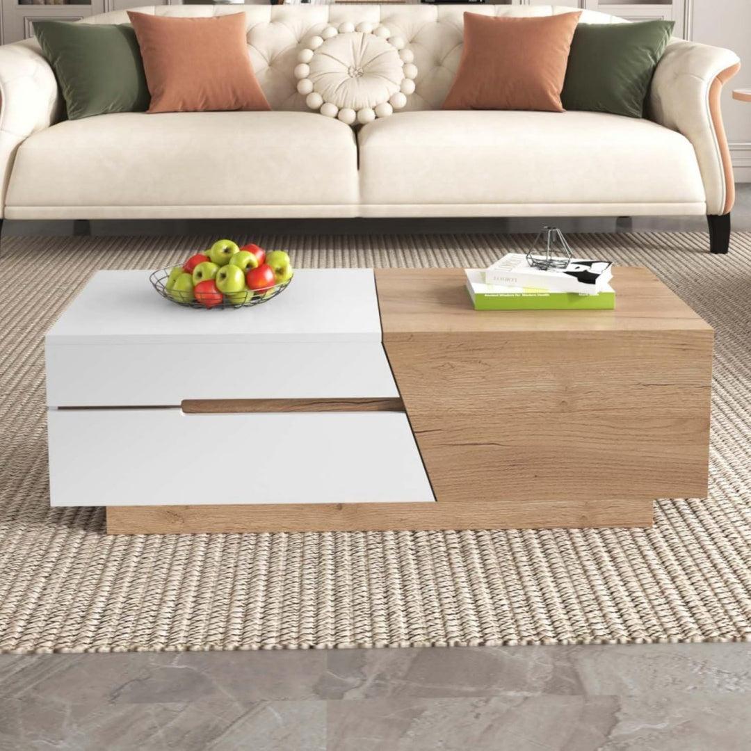 Table basse design moderne marron
