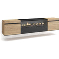 Meuble TV marron 35 x 200 x 66 cm