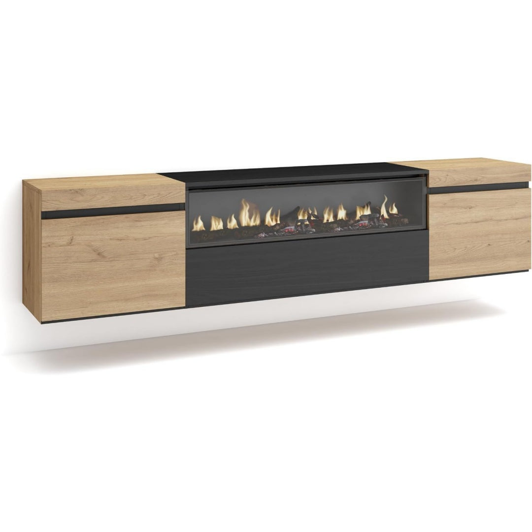 Meuble TV marron 35 x 200 x 66 cm
