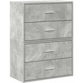 Commode design en bois gris
