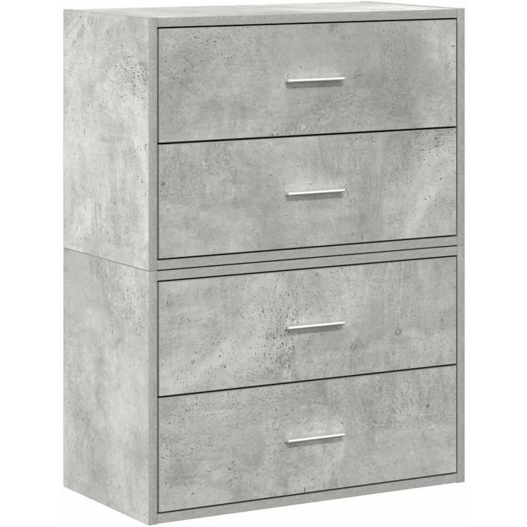 Commode design en bois gris