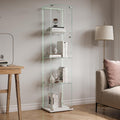 Vitrine en verre, gris, vitre (163 x 35 x 39.8 cm)