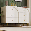 Commode 6 tiroirs avec eclairage LED gris clair