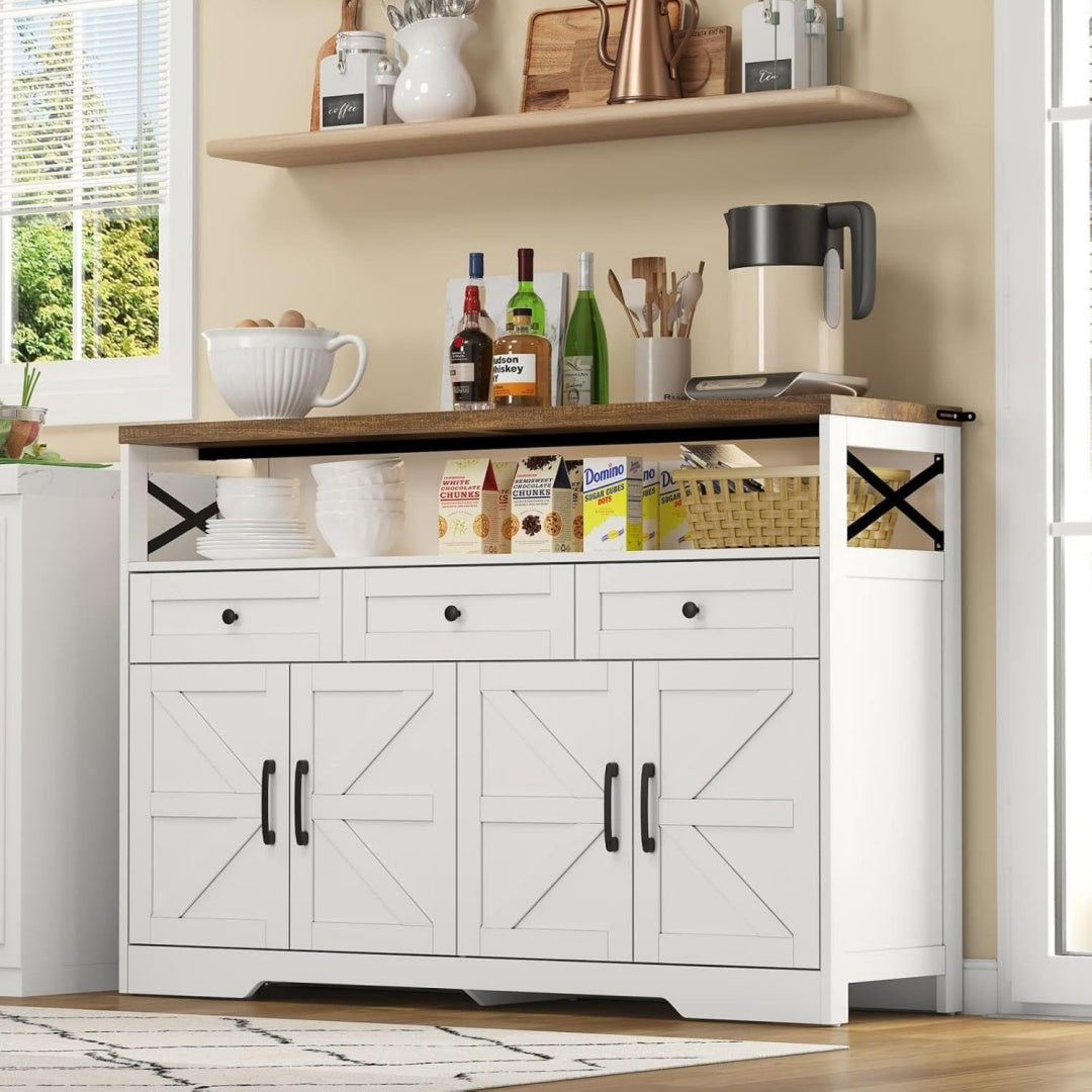 Buffet en MDF avec 3 tiroirs
