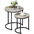 Table d'appoint gris structure metallique, 48 x 48 x 50, 5 cm