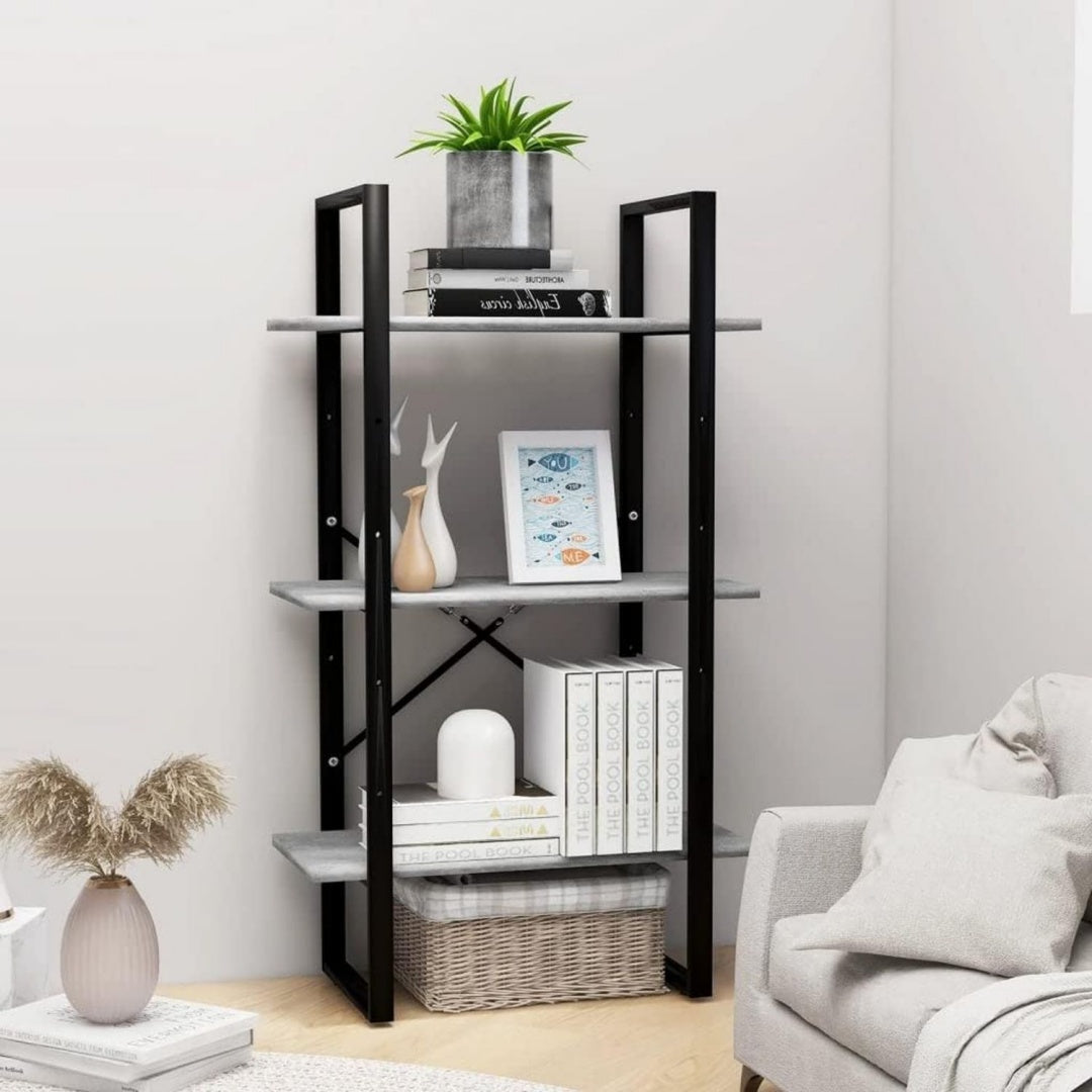 Bibliotheque gris clair gain de place