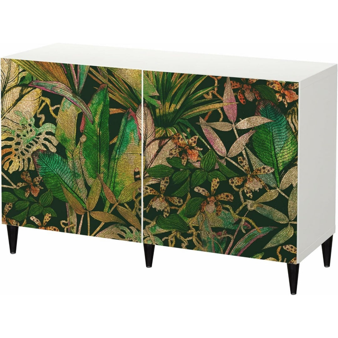 Meuble buffet vert, contemporain, ideal pour entree