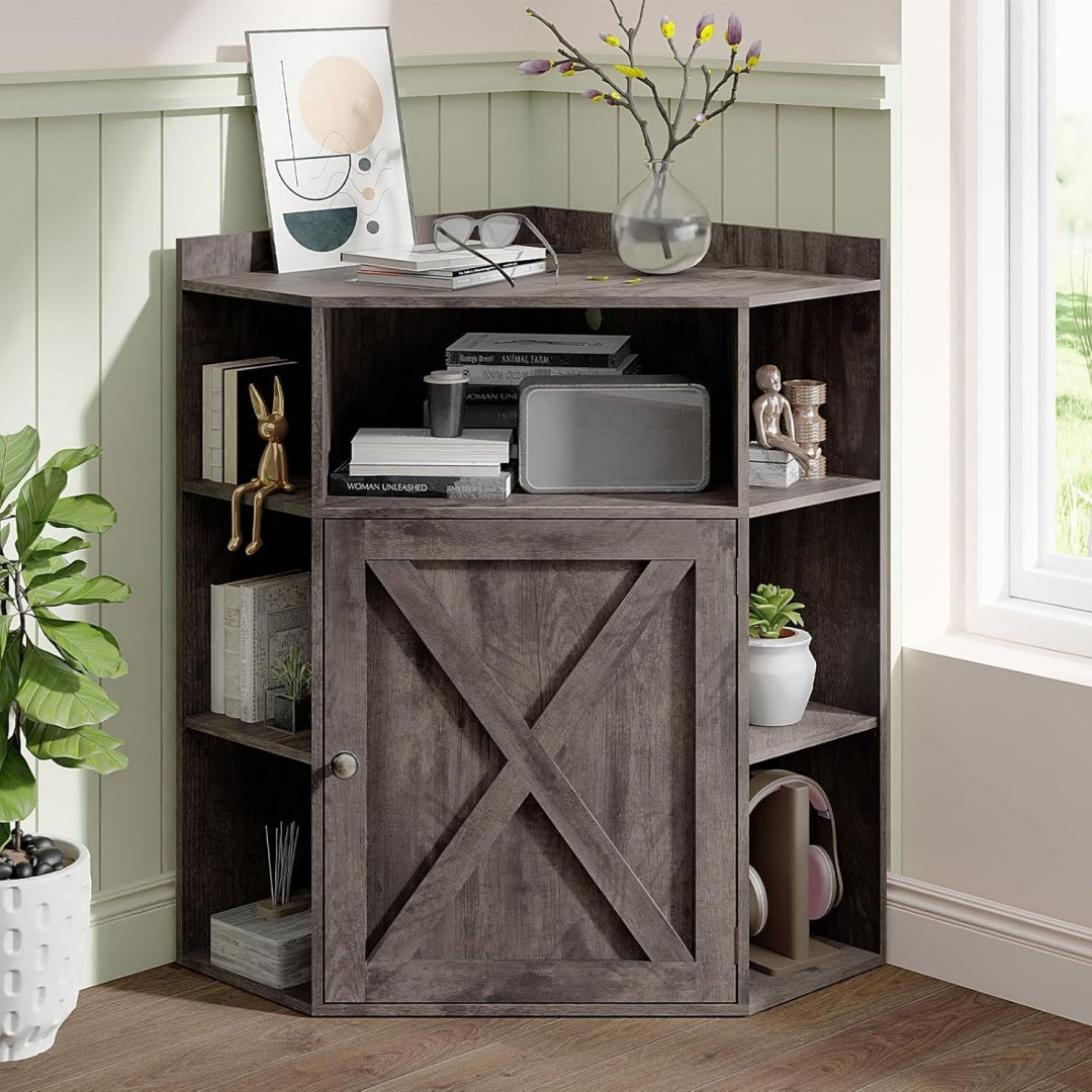 etagere bibliotheque marron, bois
