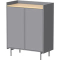 Grise commode 80 x 40 x 103 cm grand espace de rangement