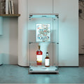 Vitrine 40 x 36 x 86 cm en metal et verre