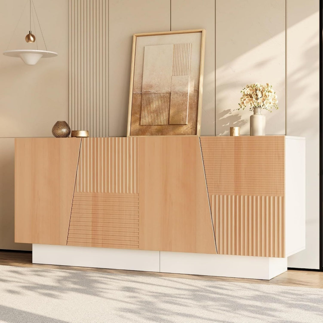 Modele, meuble de rangement marron en panneau de particules modulable
