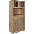 Buffet marron pour salon 80 x 172 x 40 cm