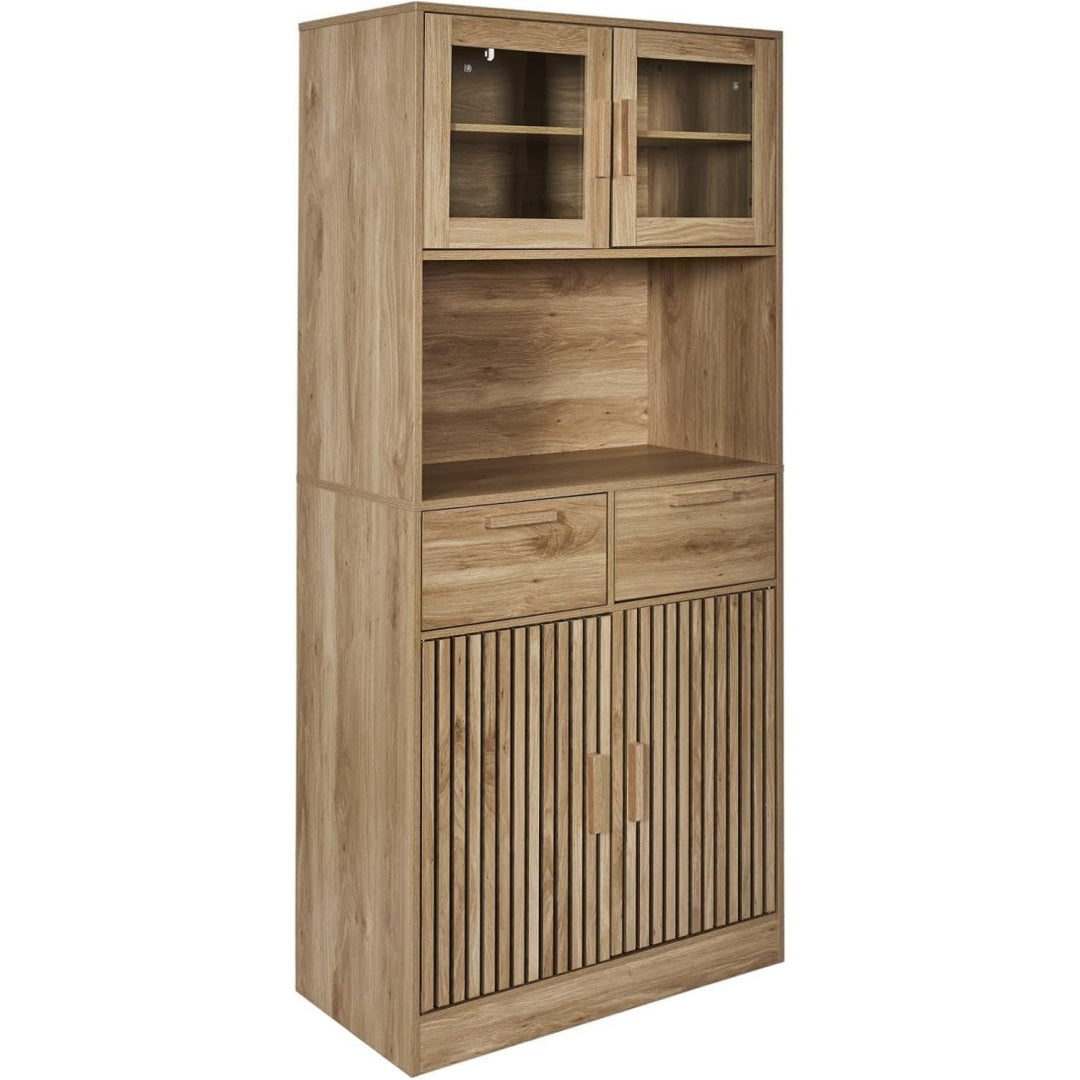 Buffet marron pour salon 80 x 172 x 40 cm